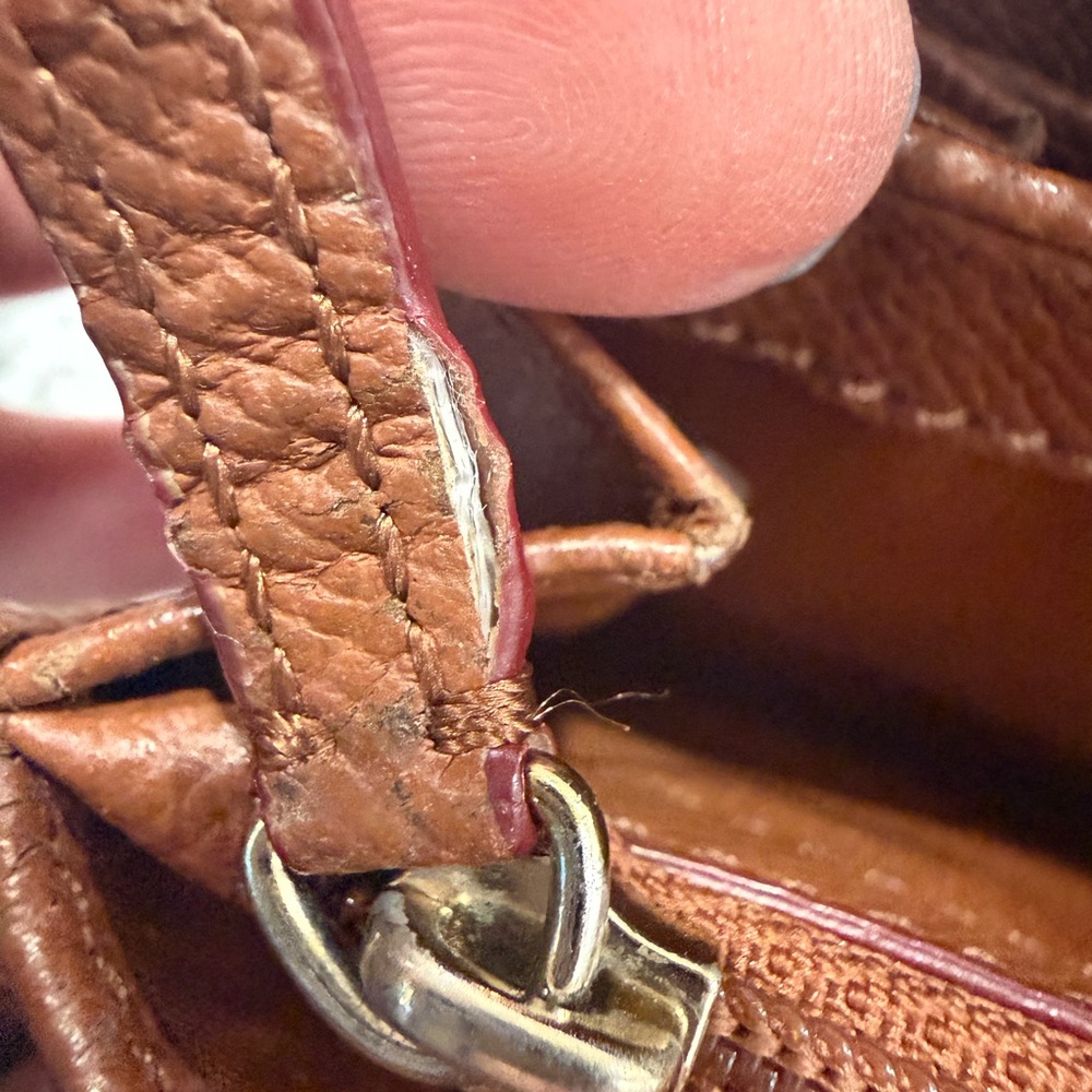 Coach Tan Signature Pattern Wallet - Picture 13 of 16